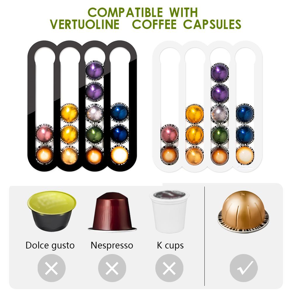 Coffee Capsule Holder - VERTUOLINE Acrylic Material with Magnets, Coffee