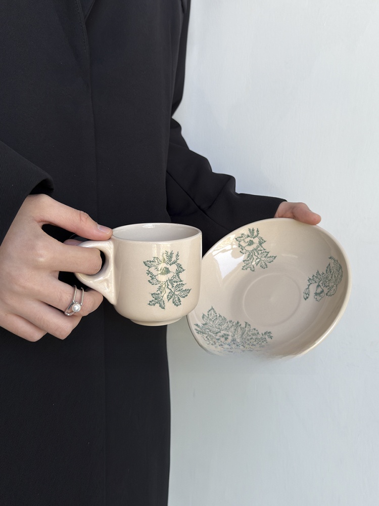 Coffee Tea Green - Limited Edition Vintage Spring Green Leaf