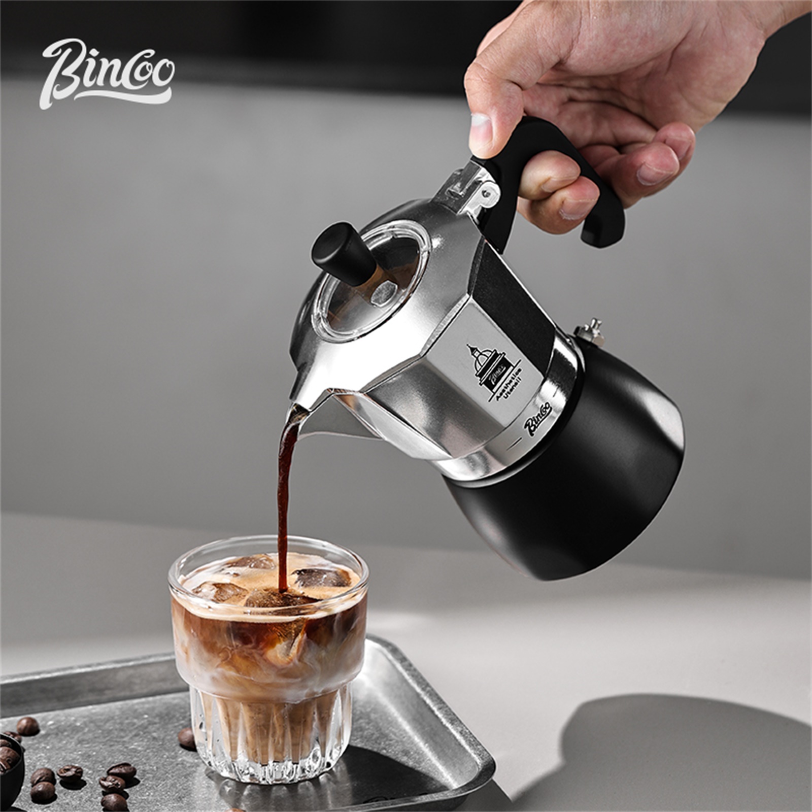 Coffee Tea Espresso - BINCOO Double Valve Moka Pot，Espresso Extraction