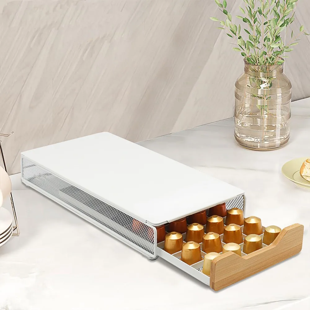Coffee Capsule Holder - 40-slot Nespresso Coffee Capsule Box with