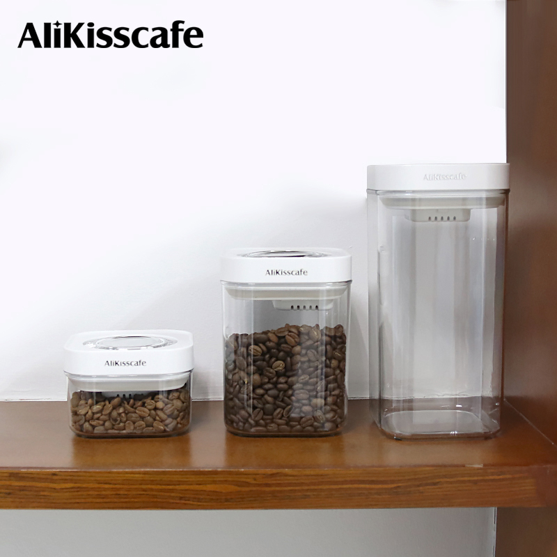 Coffee Tea Espresso - AliKisscafe Coffee Bean Storage Container Vacuum