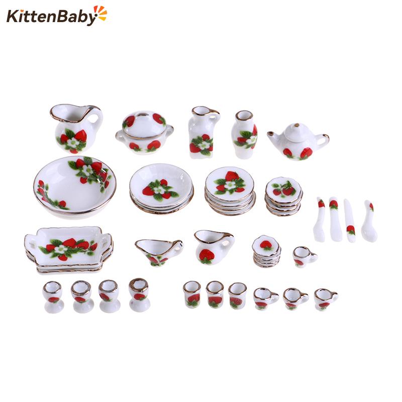 Coffee Tea And Sugar Set - 1 Set 1:12 Miniature Doll House