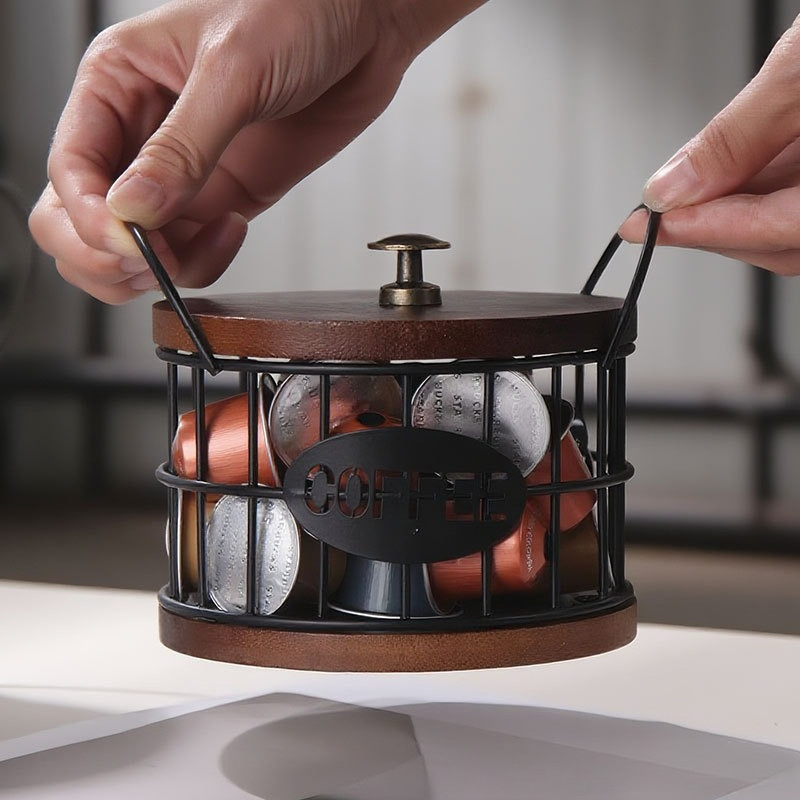 Coffee Capsule Holder - Coffee Storage Basket Coffee Capsule Storage