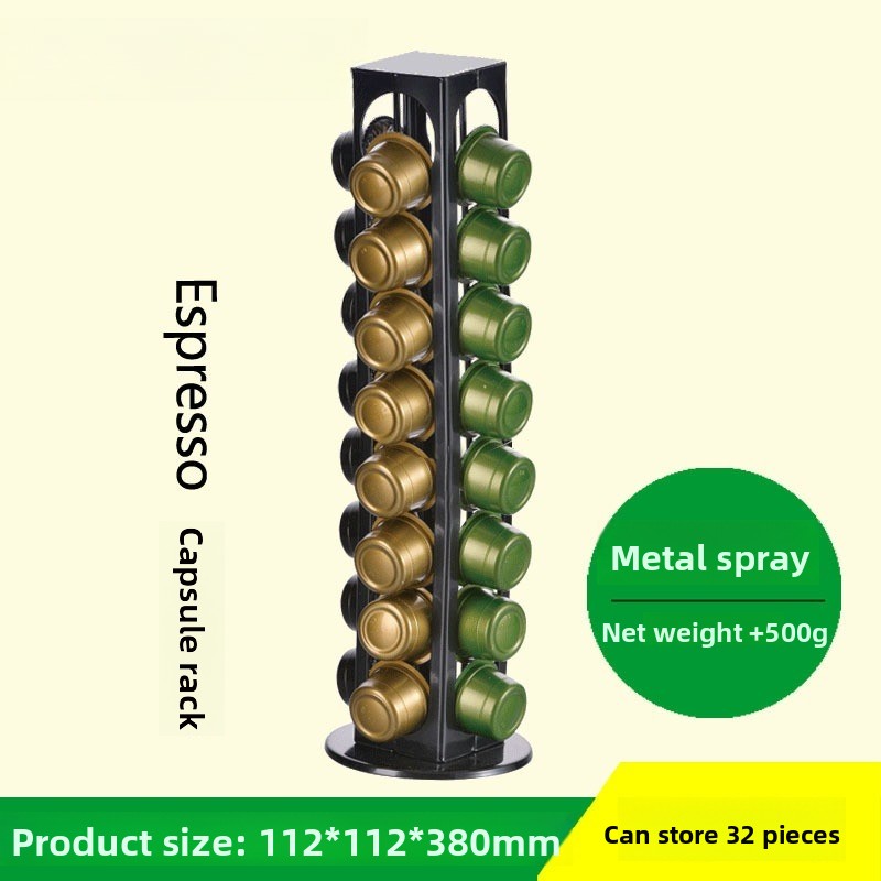 Coffee Capsule Holder - Coffee Pod Holder Medium Rotating Coffee