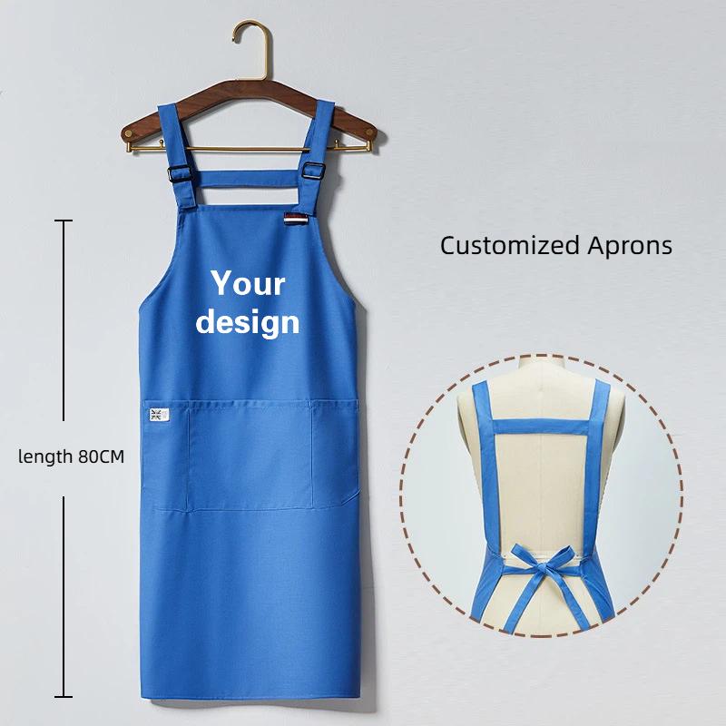Korean Apron Custom Logo Flora - Coffee Tea Logo ulasan dan harga