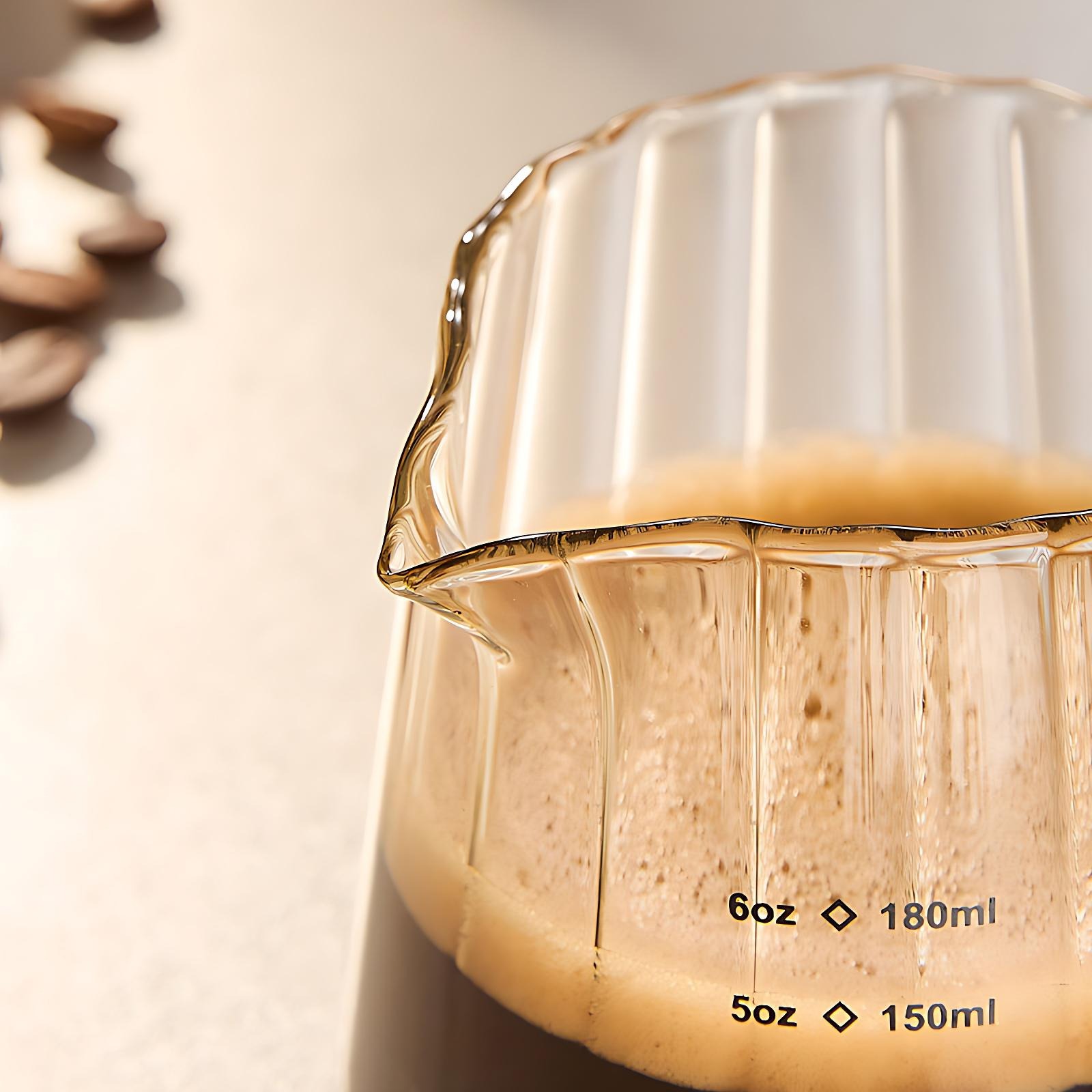 OANKR 6 oz Glass Measuring Cup - Coffee Tea Espresso ulasan dan harga