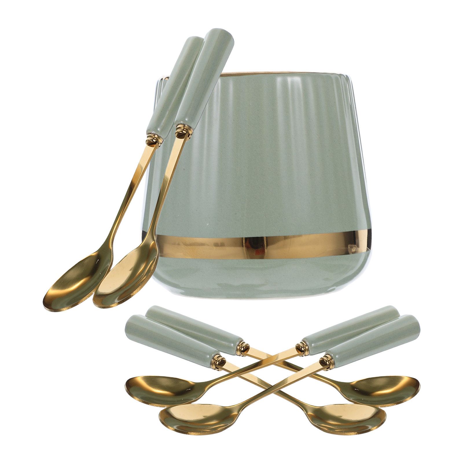 7Pcs Coffee Spoons Set Mini De - Coffee Tea And Sugar Set ulasan dan harga