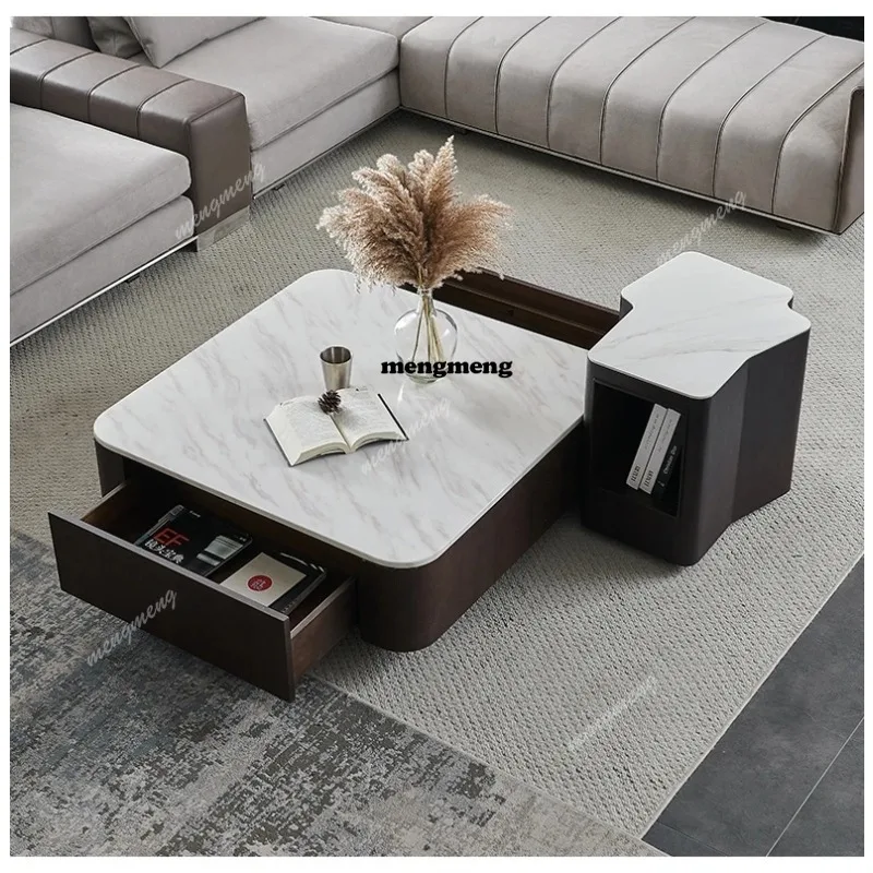 Modern Square marble coffee ta - Coffee Tea Unit ulasan dan harga