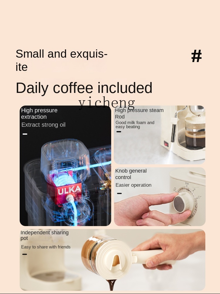 cc28Coffee Machine Household S - Coffee Bean ulasan dan harga