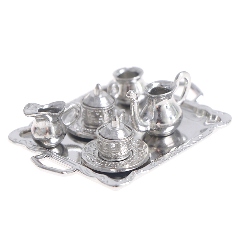 10pcs/Set 1/12 Dollhouse Minia - Coffee Tea And Sugar Set ulasan dan harga