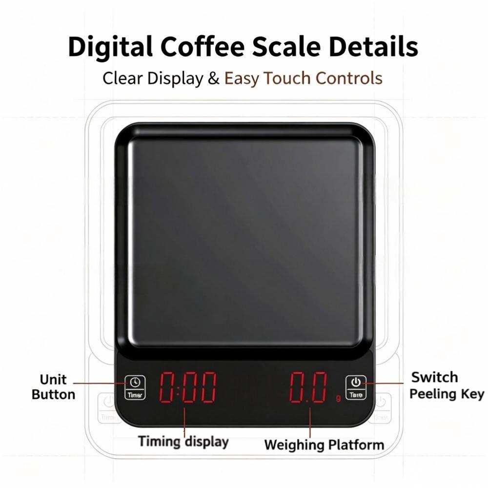3kg/0.1g High Precision Digita - Coffee & Tea Difabis ulasan dan harga