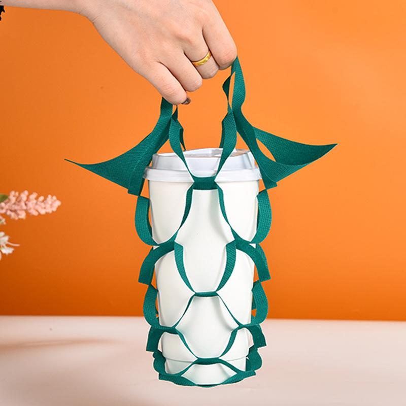 100pcs Hollow Out Non-woven To - Coffee Tea Green ulasan dan harga