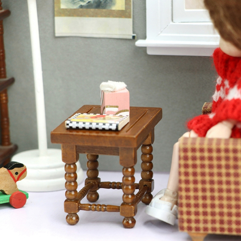 1:12 Dollhouse Miniature Round - Coffee Tea & Company ulasan dan harga
