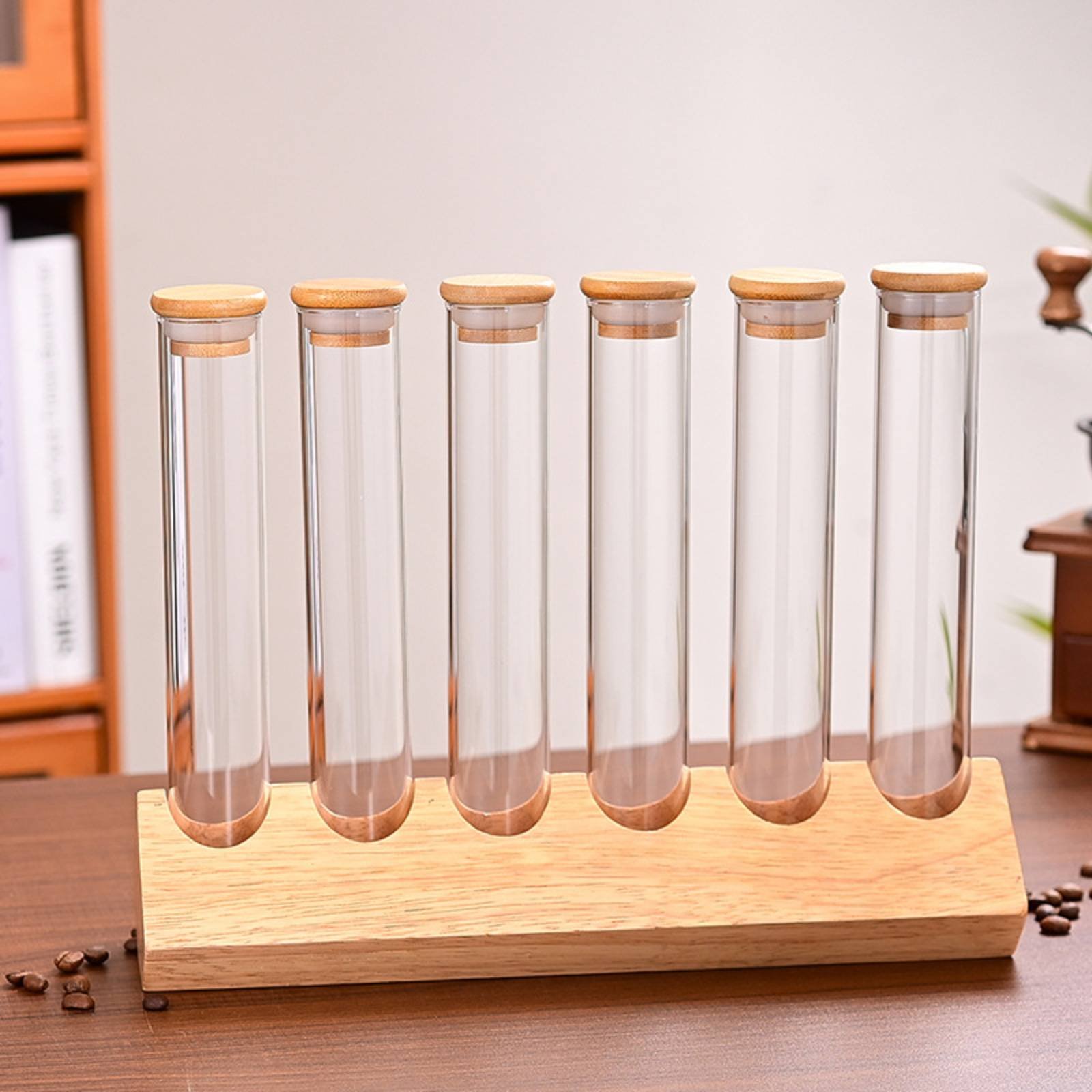 Glass Tube Container Set with  - Coffee Bean ulasan dan harga
