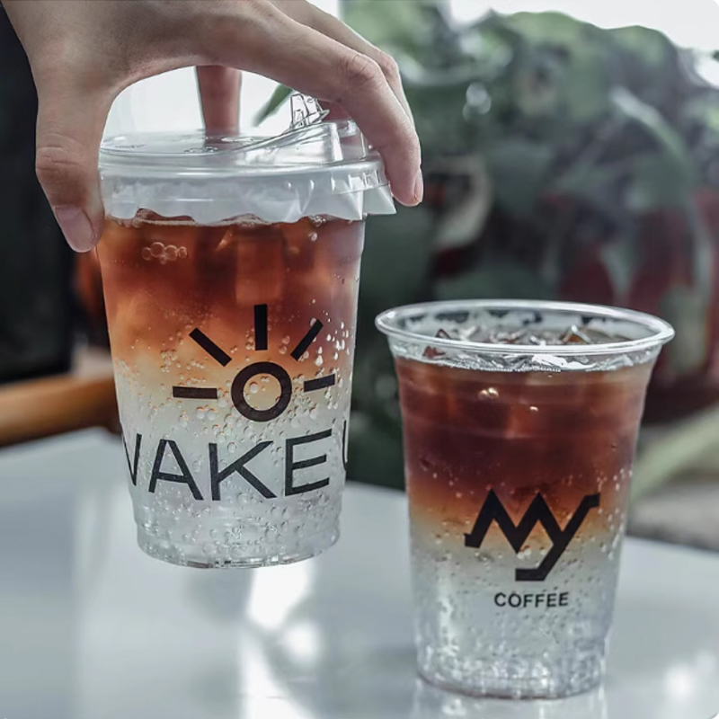 Plastic Cup Customized Logo Y  - Coffee Tea Logo ulasan dan harga