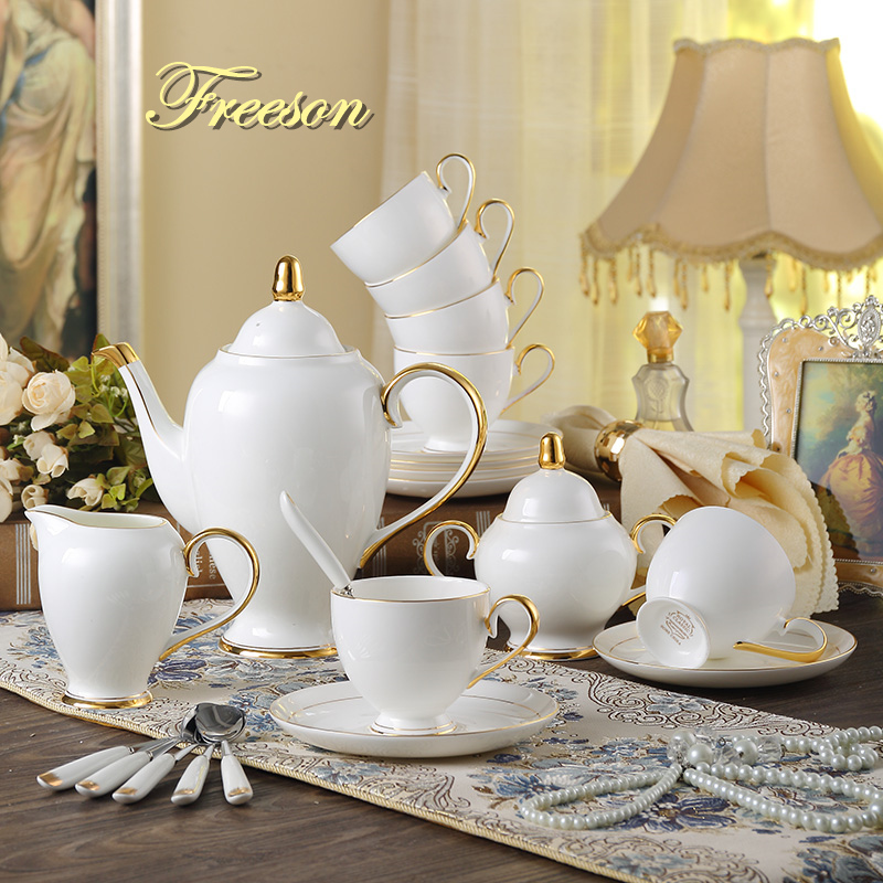 Grace Bone China Coffee Set Wh - Coffee Tea And Sugar Set ulasan dan harga