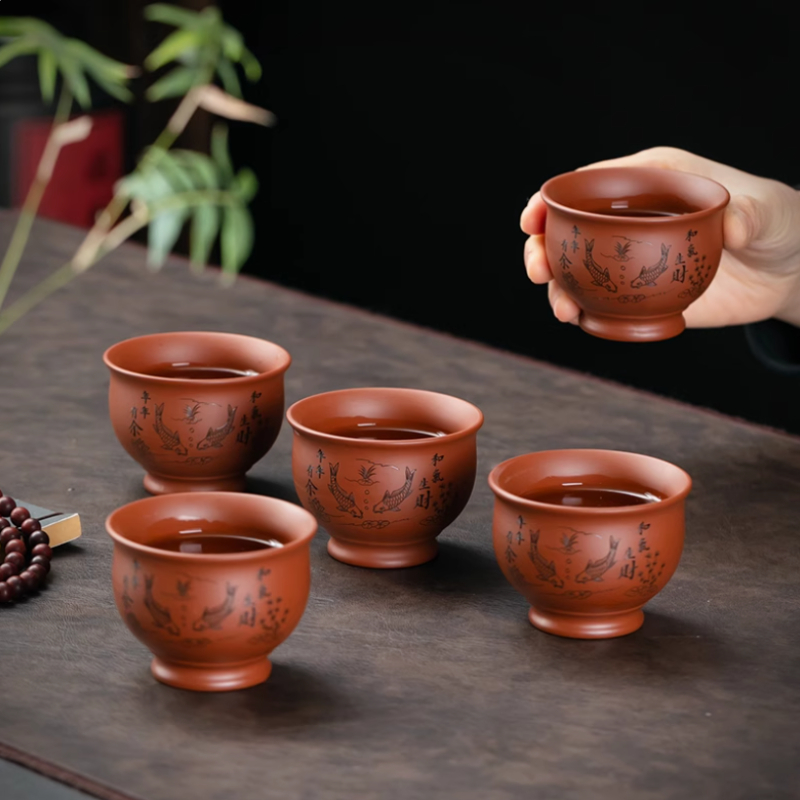 Chinese Yixing Purple Clay Tea - Coffee Tea And Sugar Set ulasan dan harga