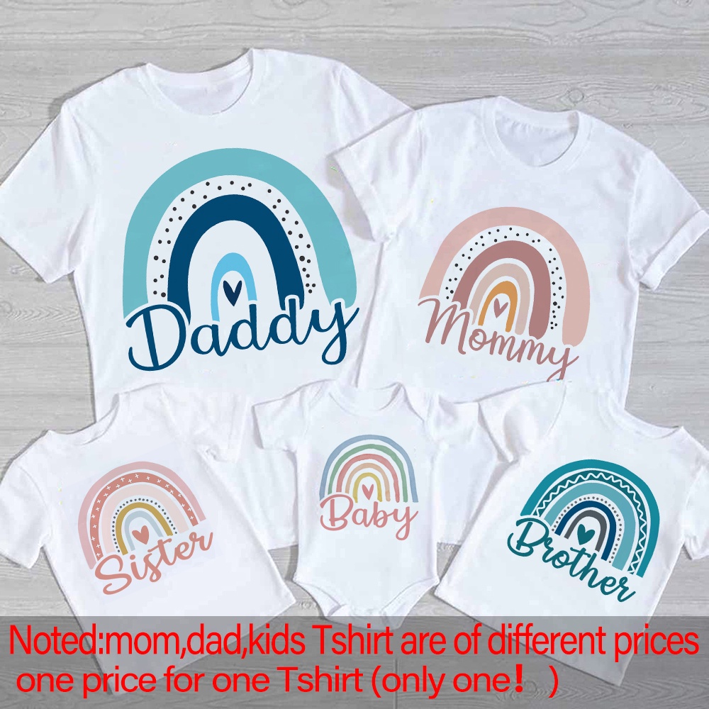 Rainbow Family Matching Outfit - Coffee Tea Or Me ulasan dan harga