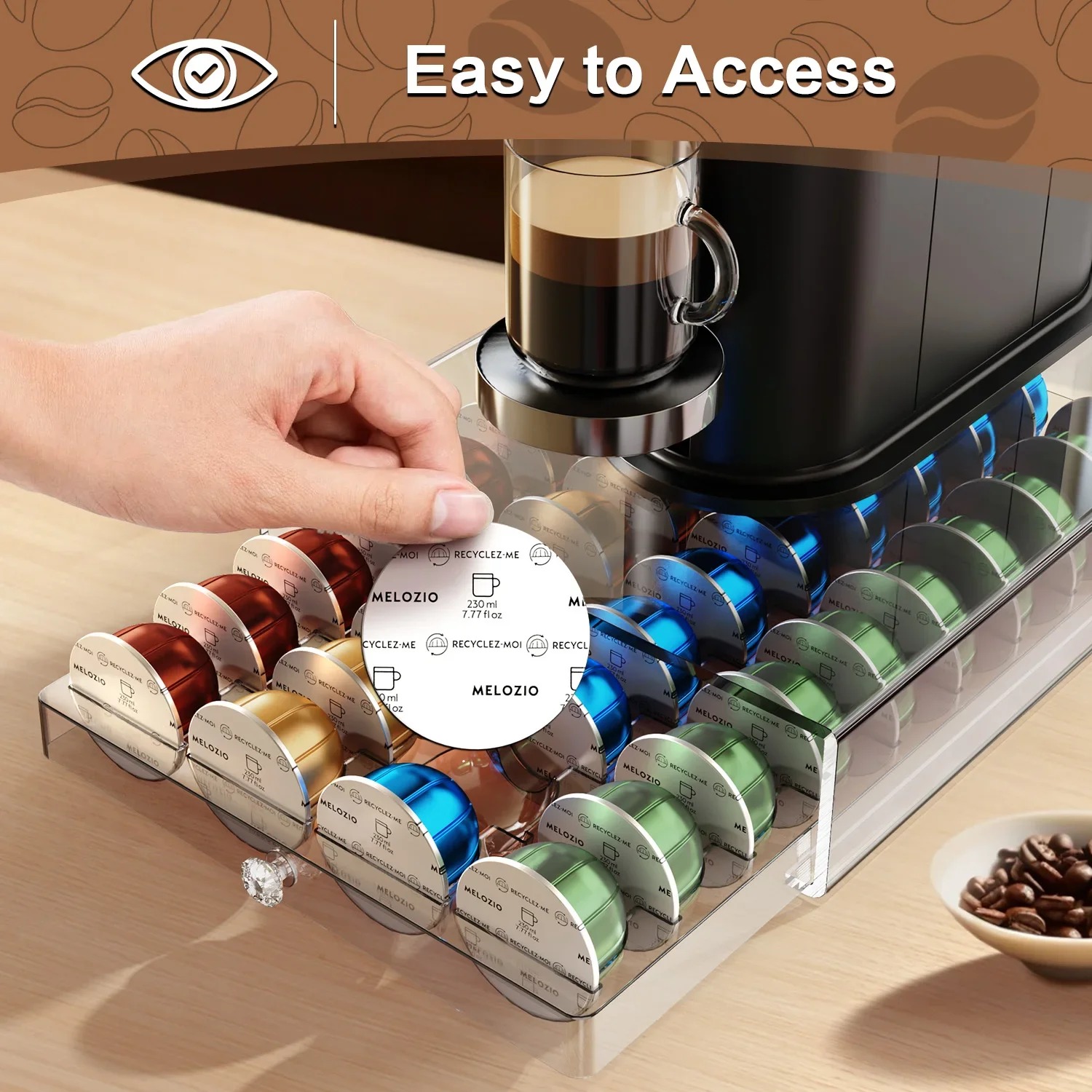 40Pcs Coffee Capsule Pod Holde - Coffee Capsule Holder ulasan dan harga