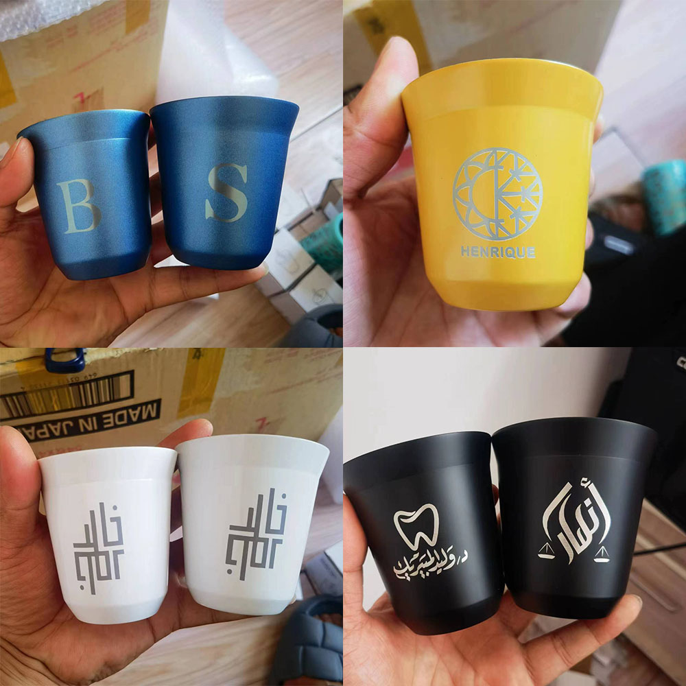 Insulated Double Wall SS Espre - Coffee Tea Logo ulasan dan harga