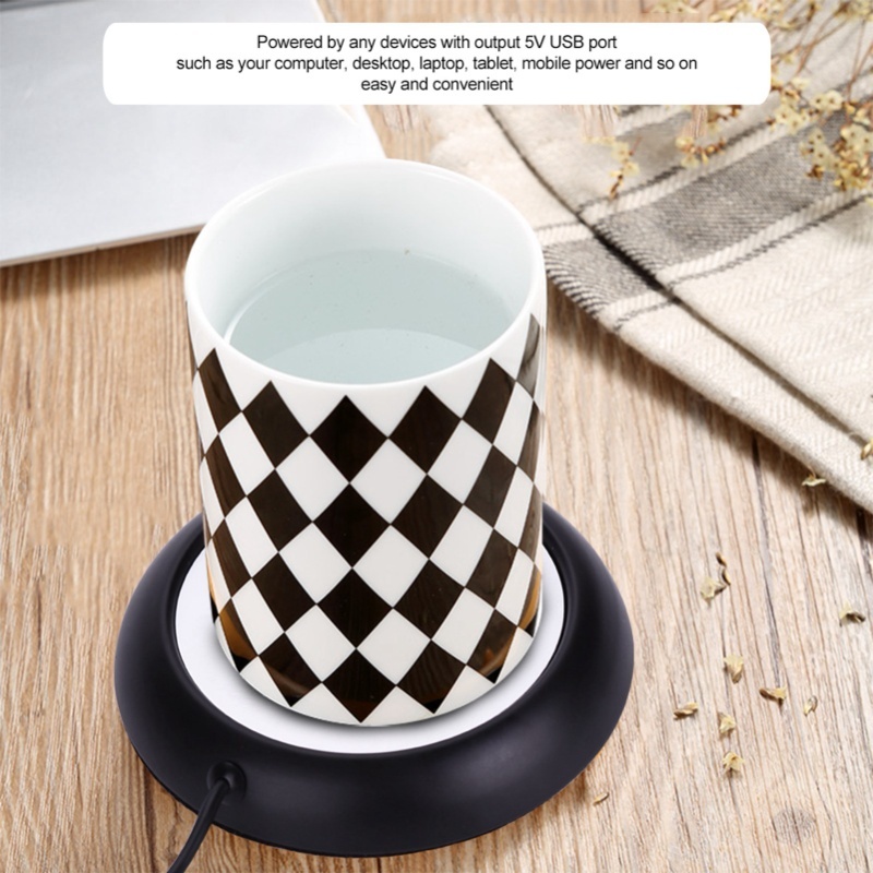 Heat Beverage USB Wood Grain C - Coffee Tea Warmer ulasan dan harga