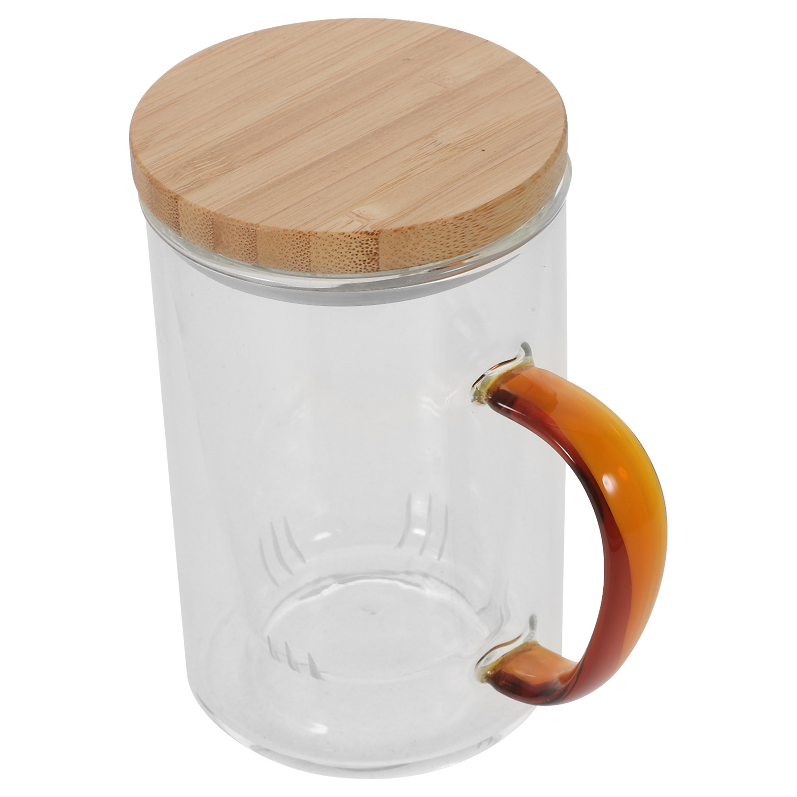 450Ml Glass Tea Cup with Built - Coffee Tea Green ulasan dan harga