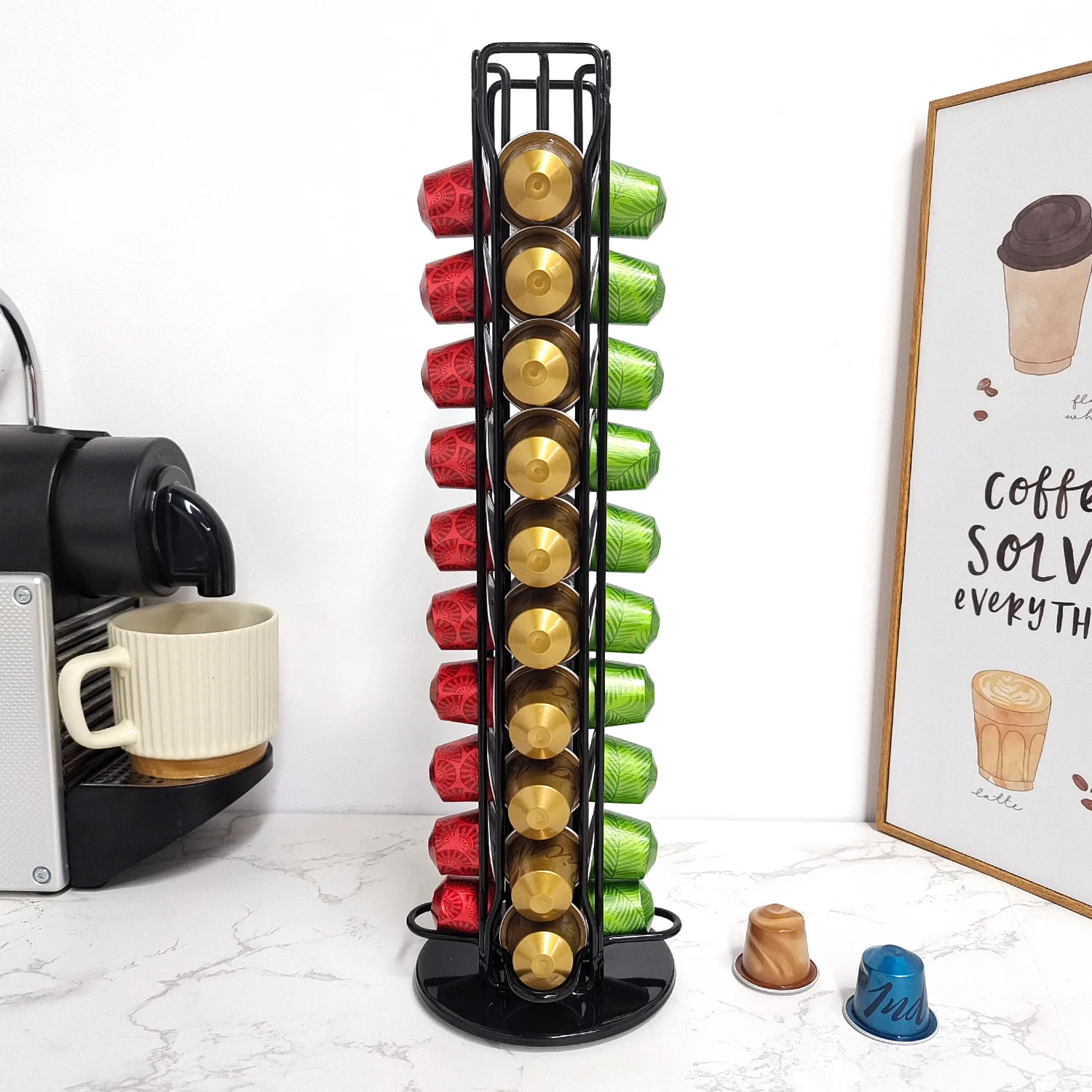1PC 40 Pod Coffee Capsules Nes - Coffee Capsule Holder ulasan dan harga