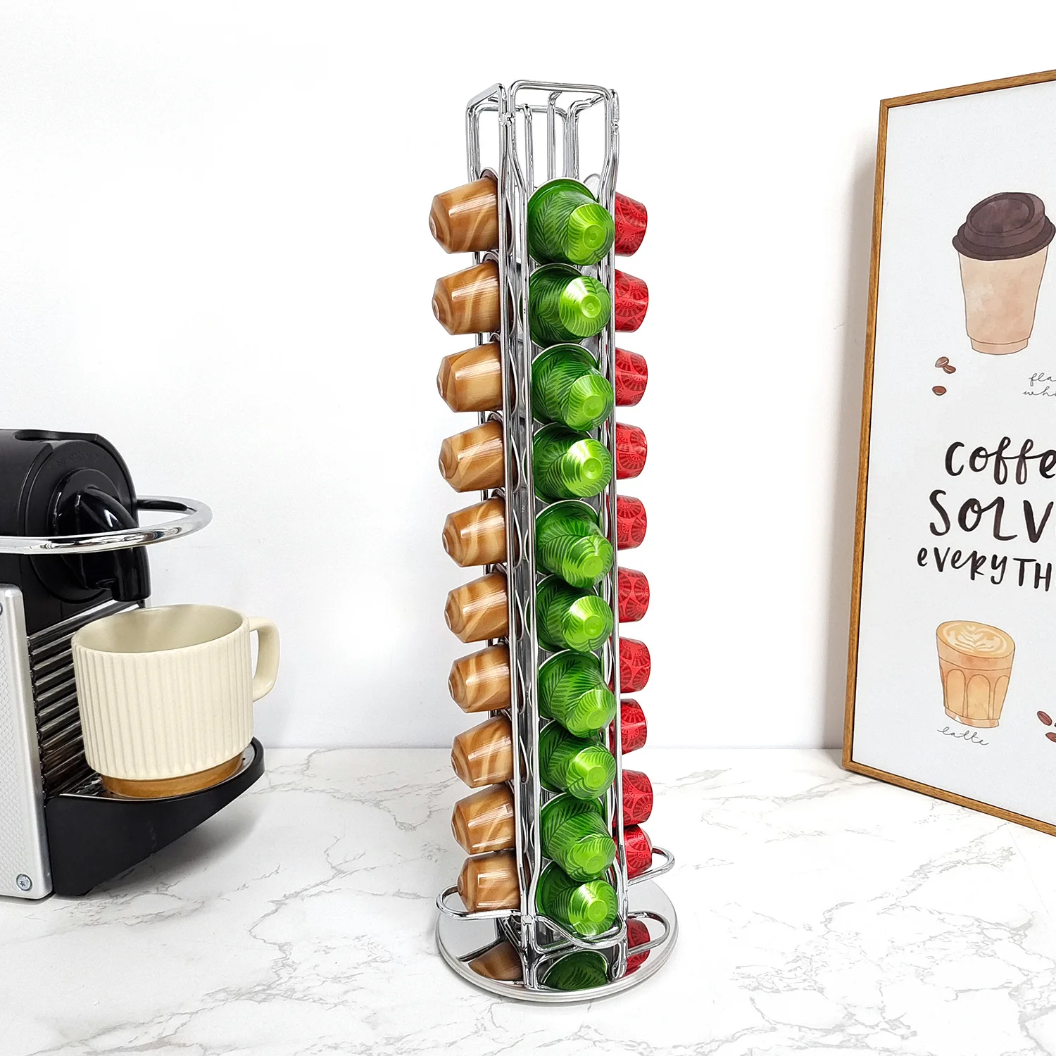 1PC 40 Pod Coffee Capsules Nes - Coffee Capsule Holder ulasan dan harga