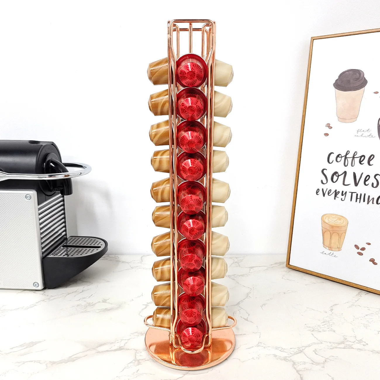 1PC 40 Pod Coffee Capsules Nes - Coffee Capsule Holder ulasan dan harga