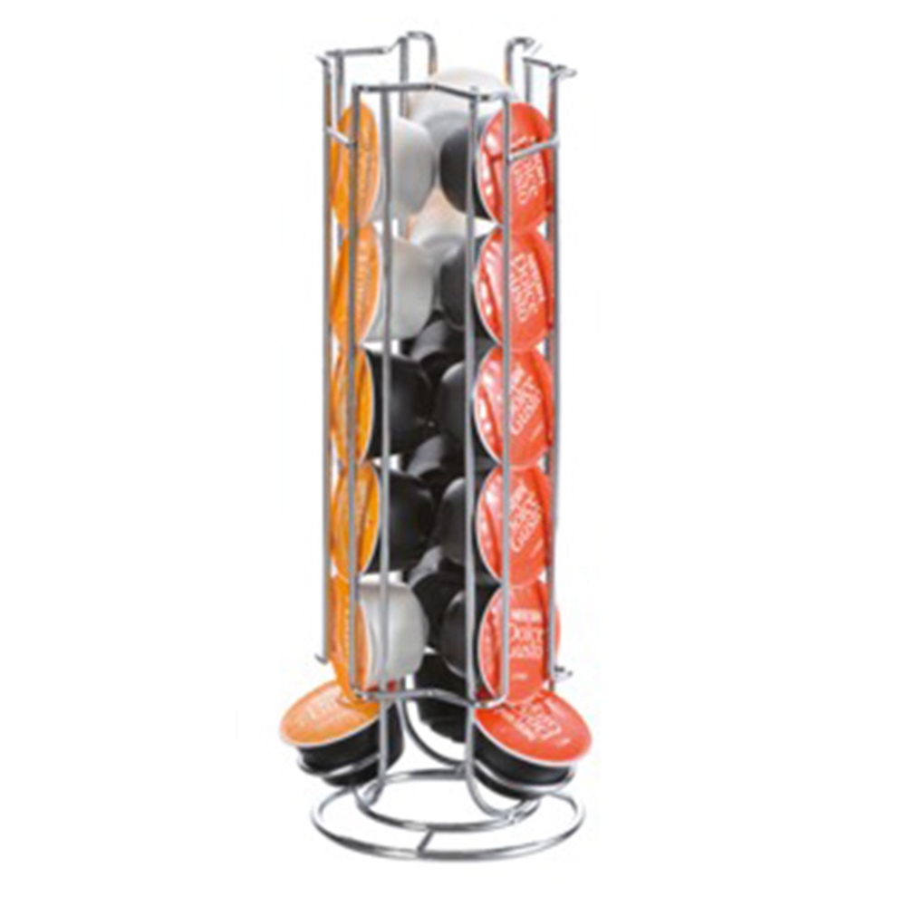 AS63-18Cups Rotatable Coffee P - Coffee Capsule Holder ulasan dan harga