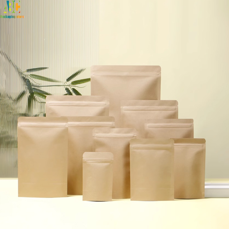 Print Craft paper Zipper Bag R - Coffee Tea Logo ulasan dan harga