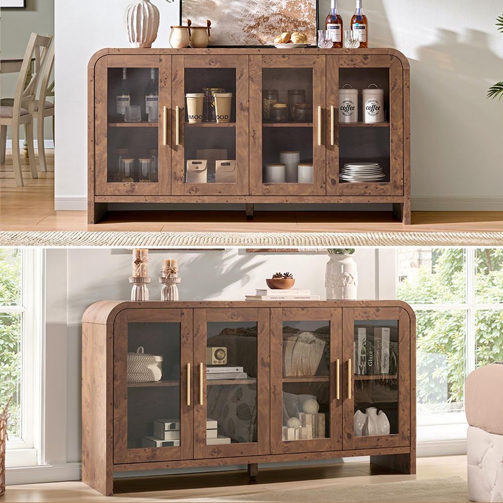 Sideboard Buffet Cabinet with  - Coffee & Tea Difabis ulasan dan harga