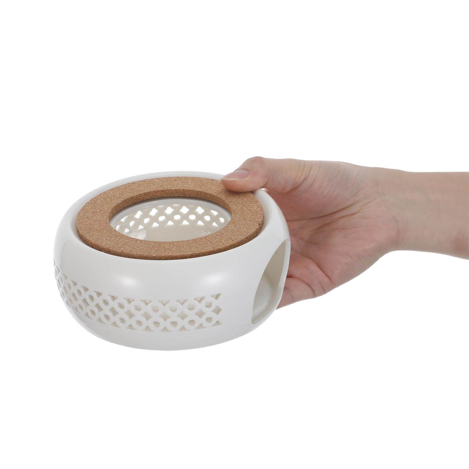 1Set Ceramic Tea Warmer Elegan - Coffee Tea Warmer ulasan dan harga