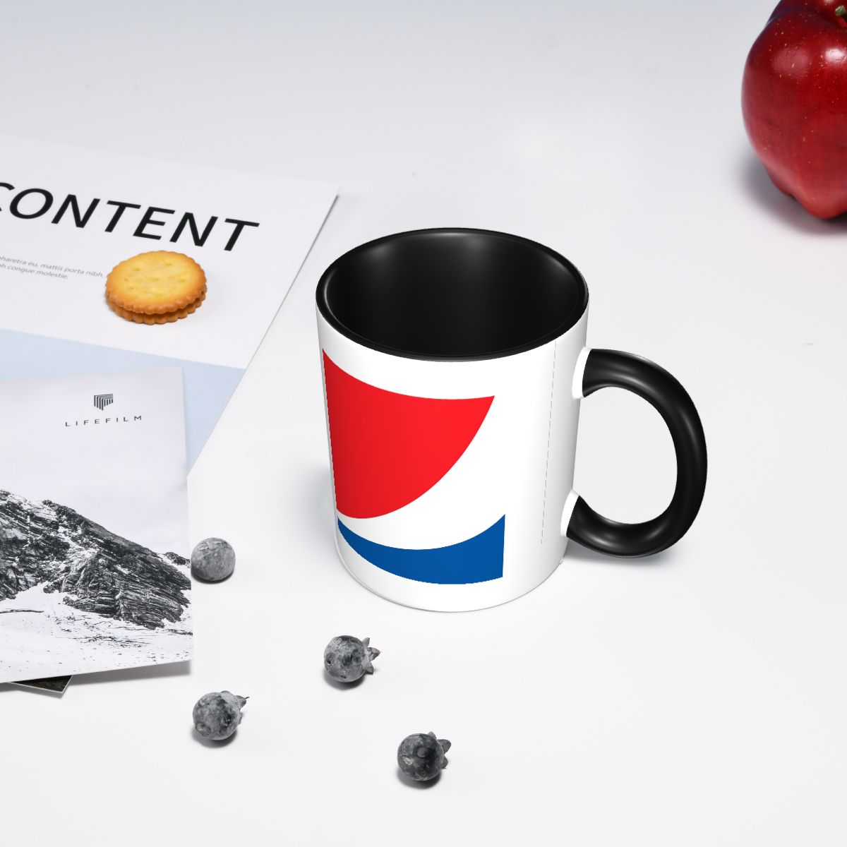 Pepsi Logo Zoomed Mug Funny Ce - Coffee Tea Logo ulasan dan harga