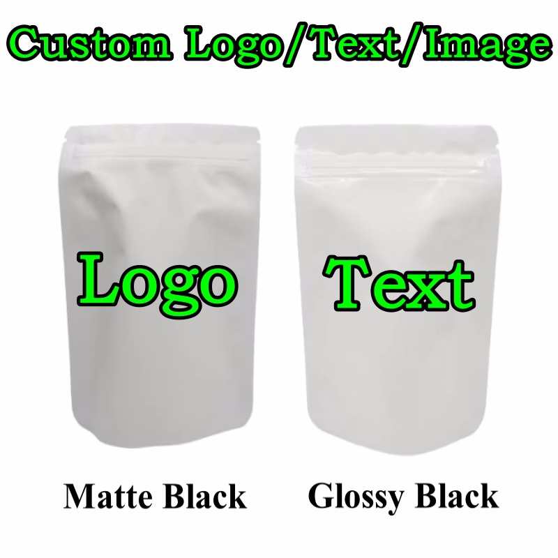 100PCS Stand-up Matte/Glossy W - Coffee Tea Logo ulasan dan harga