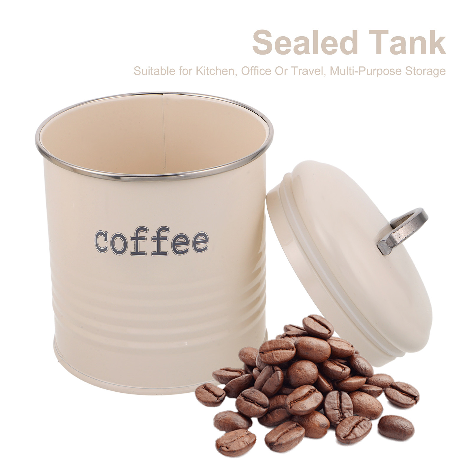 3Pcs Sealed Coffee Bean Contai - Coffee Tea And Sugar Set ulasan dan harga
